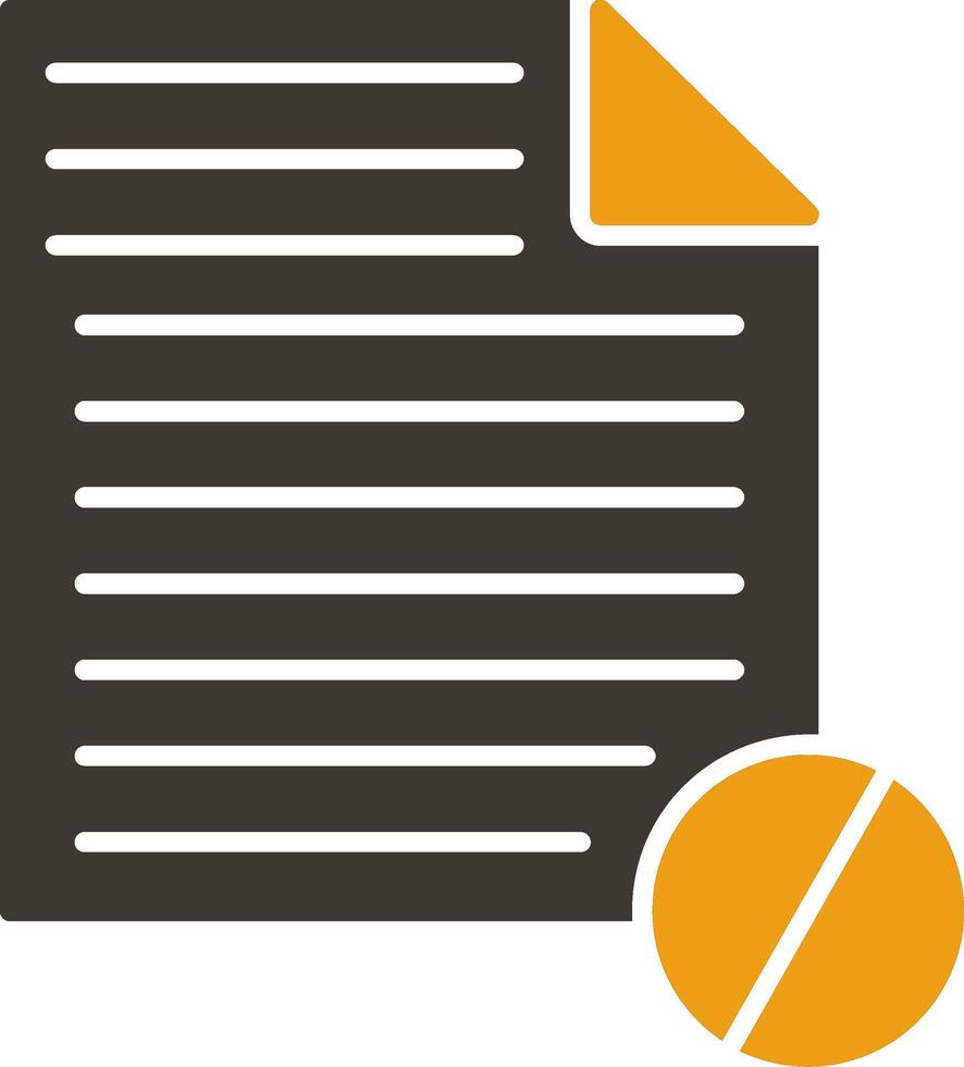 Blocked Glyph Two Colour Icon vector