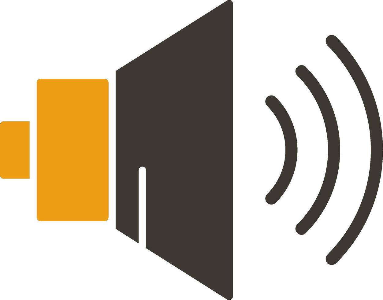 Speaker Glyph Two Colour Icon vector