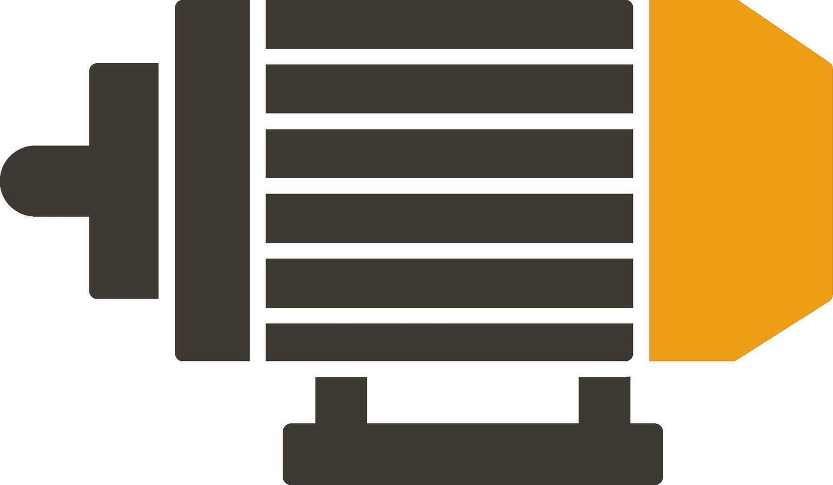Electric Motor Glyph Two Colour Icon vector