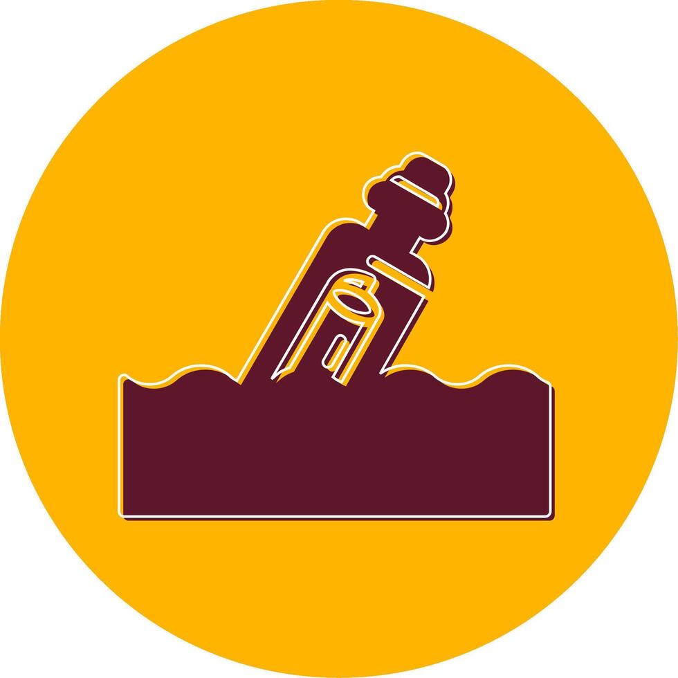 Message In A Bottle Vector Icon