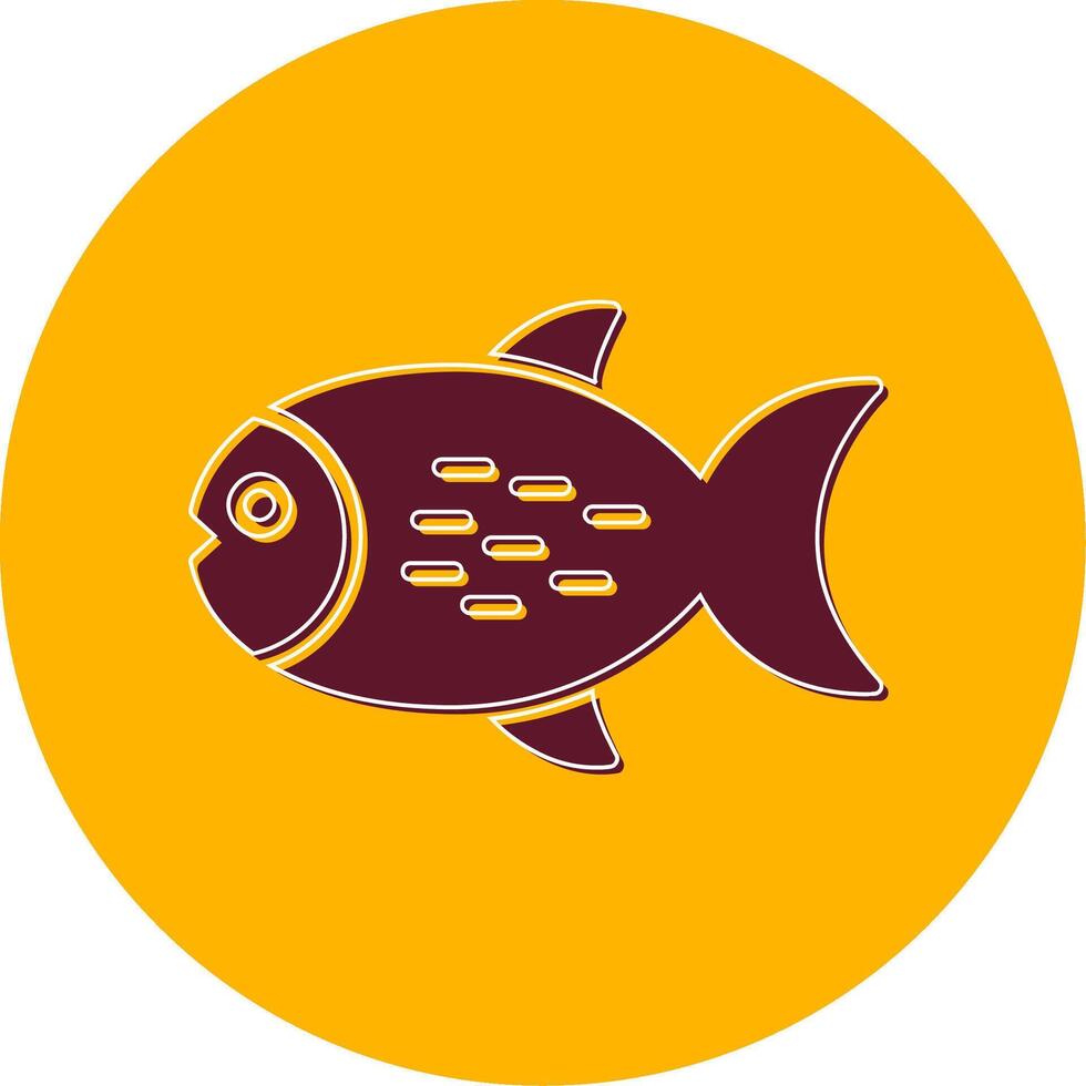 icono de vector de pescado