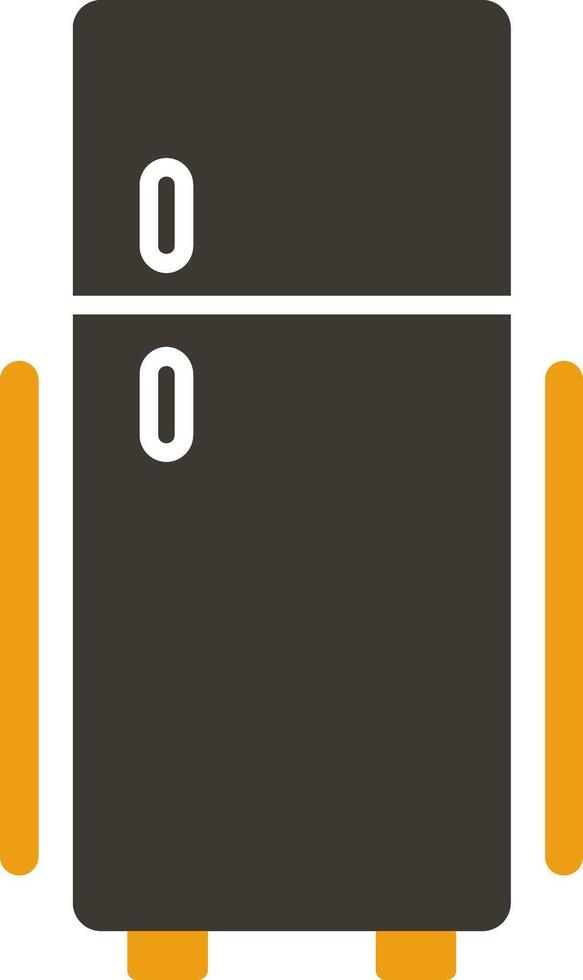 Fridge Glyph Two Colour Icon vector