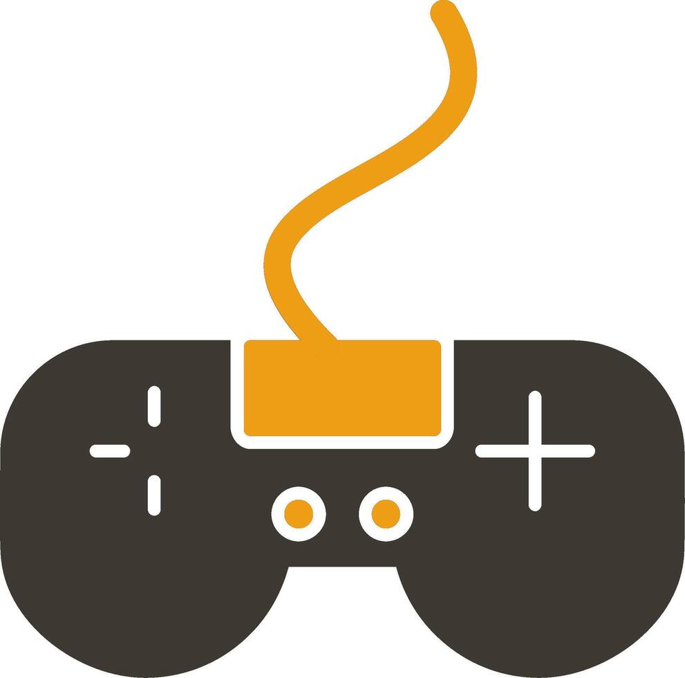 Videogame Glyph Two Colour Icon vector