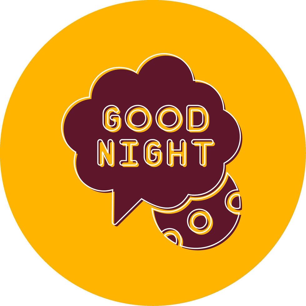 Good Night Vector Icon