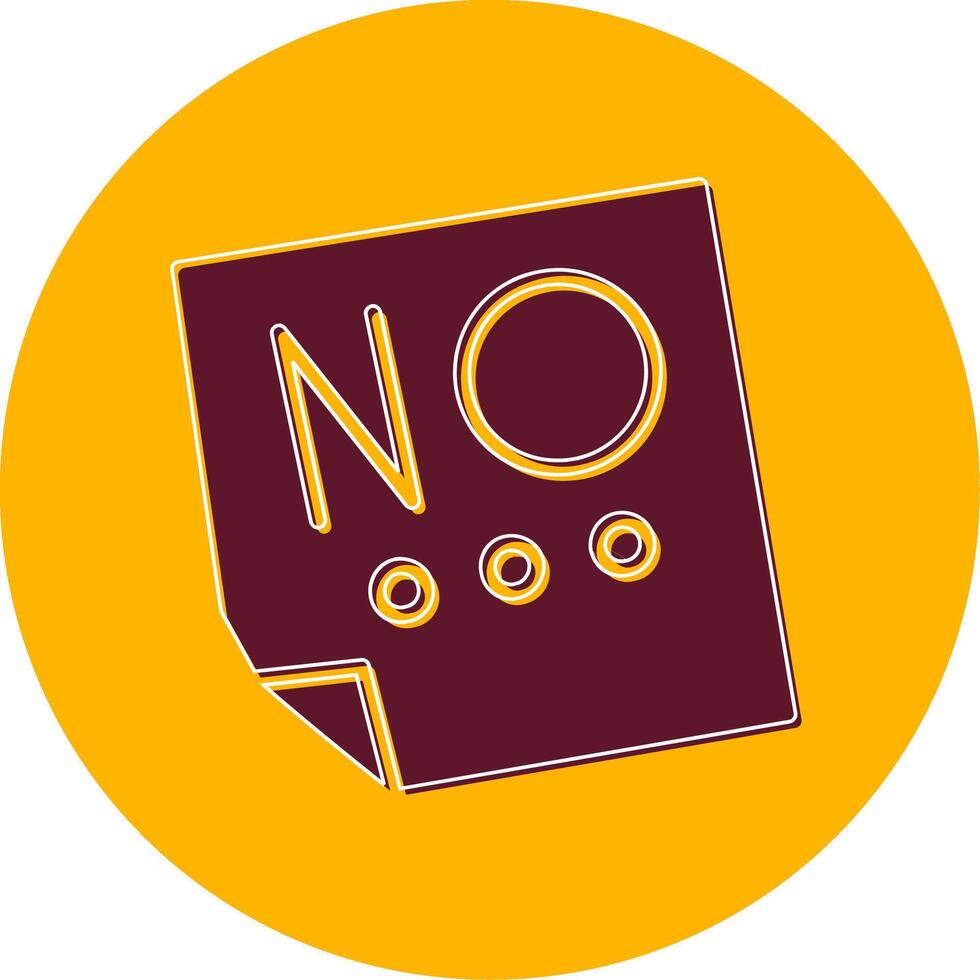 Say No Vector Icon