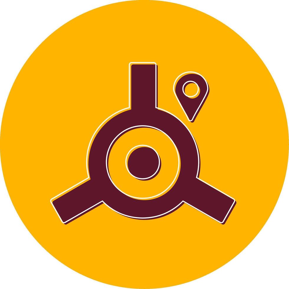 Roundabout Vector Icon