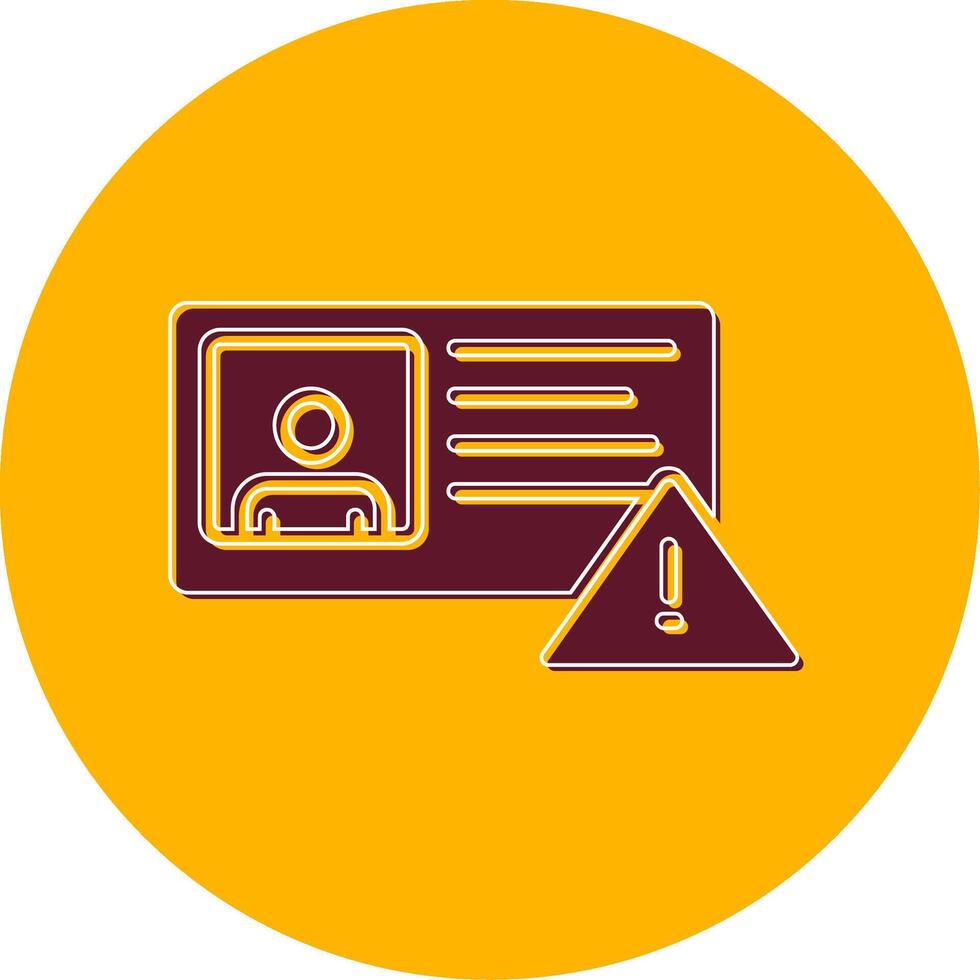 icono de vector de tarjeta de identificación