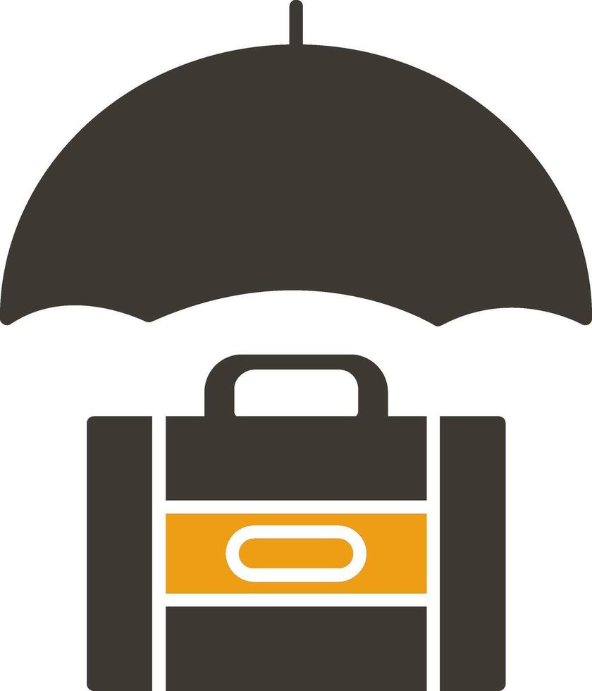 Risk Management Glyph Two Colour Icon vector