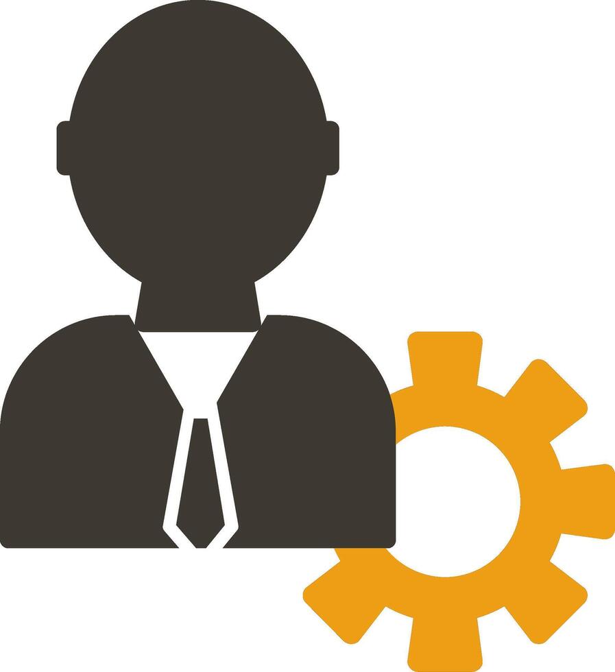 Administrator Glyph Two Colour Icon vector