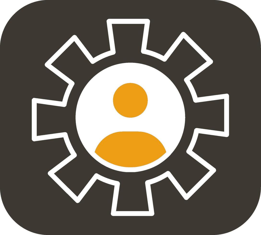 Setting Glyph Two Colour Icon vector