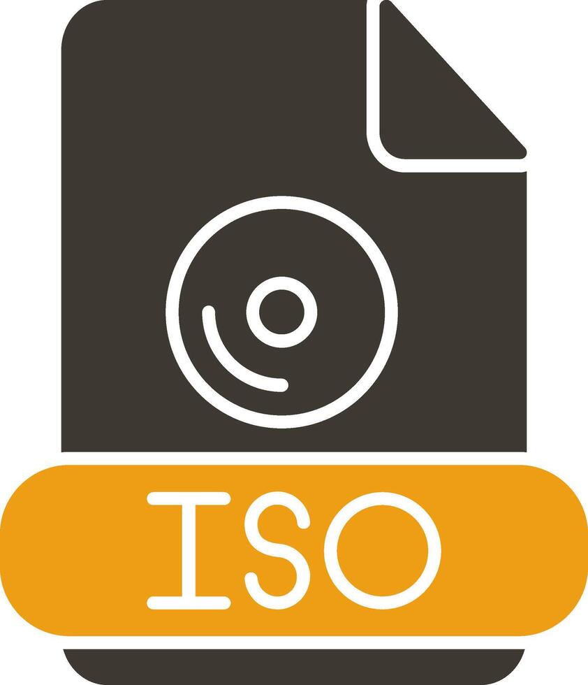 Iso Glyph Two Colour Icon vector