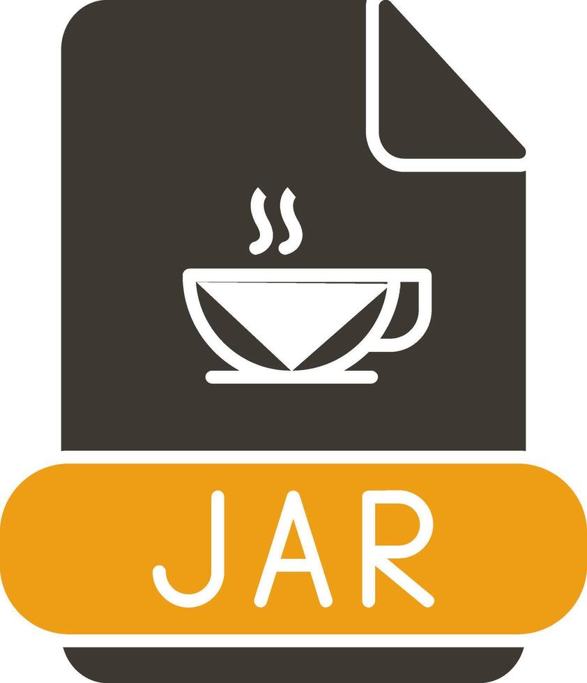 Jar Glyph Two Colour Icon vector