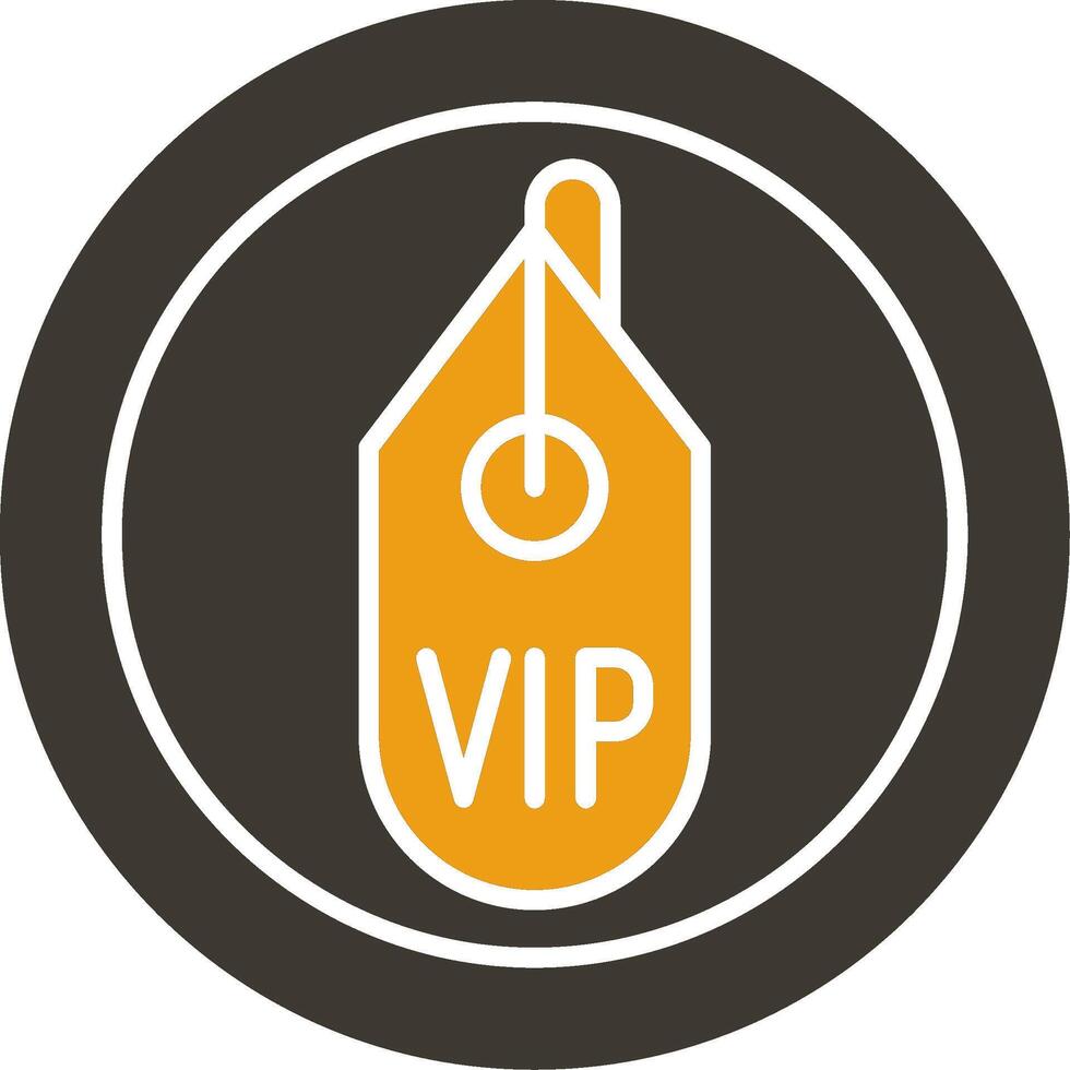 Vip Glyph Two Colour Icon vector