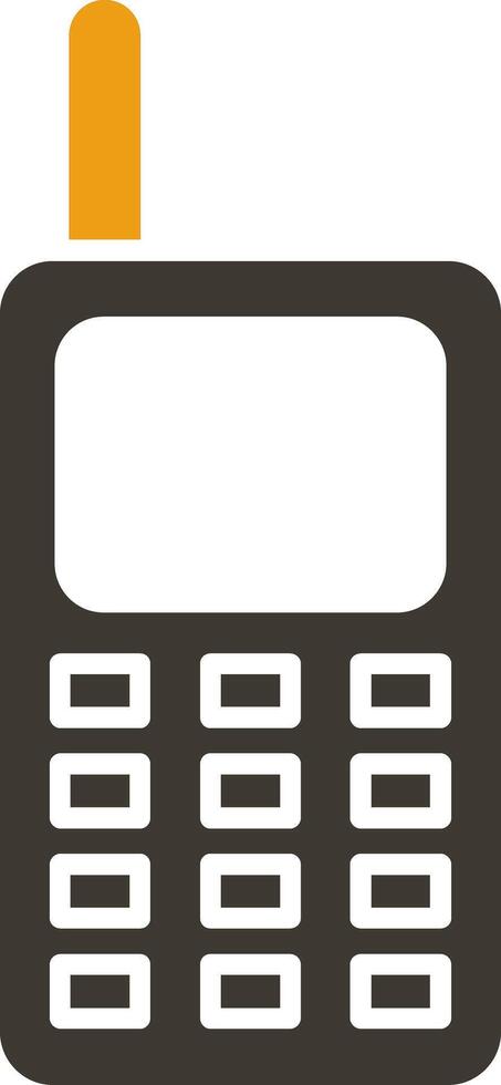 Walkie Talkie Glyph Two Colour Icon vector