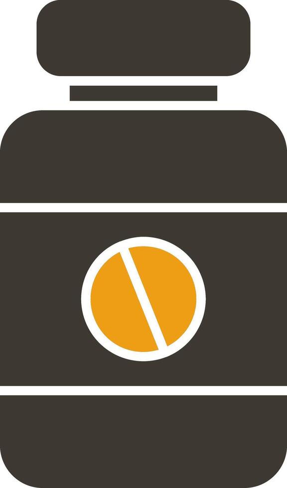 glifo dos color icono vector