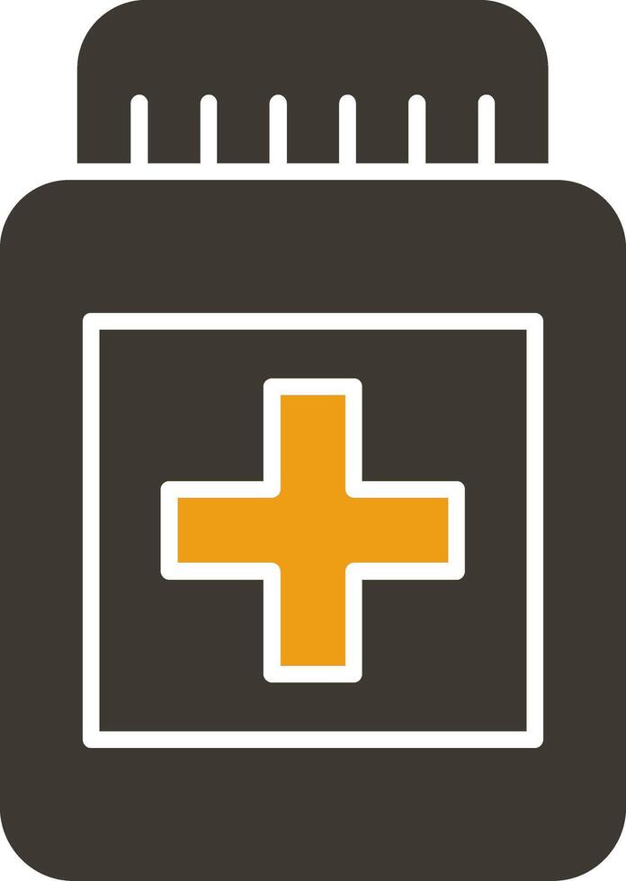 glyph two color Vector Icon