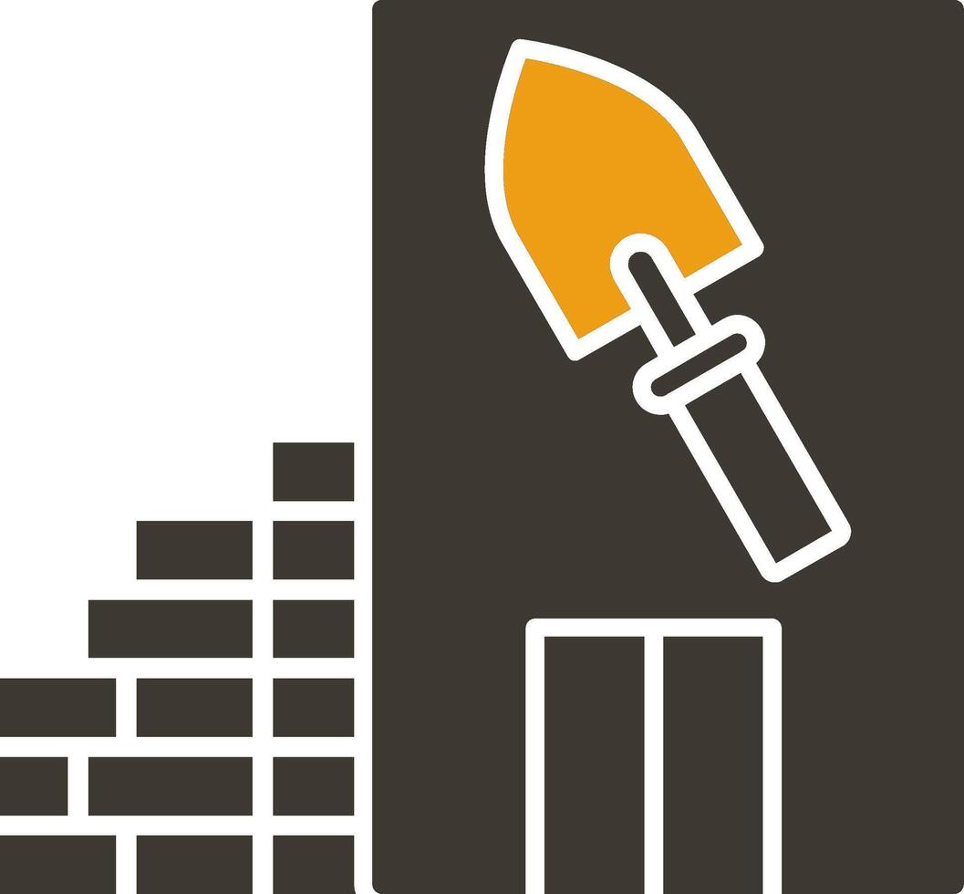 glyph two color icon vector