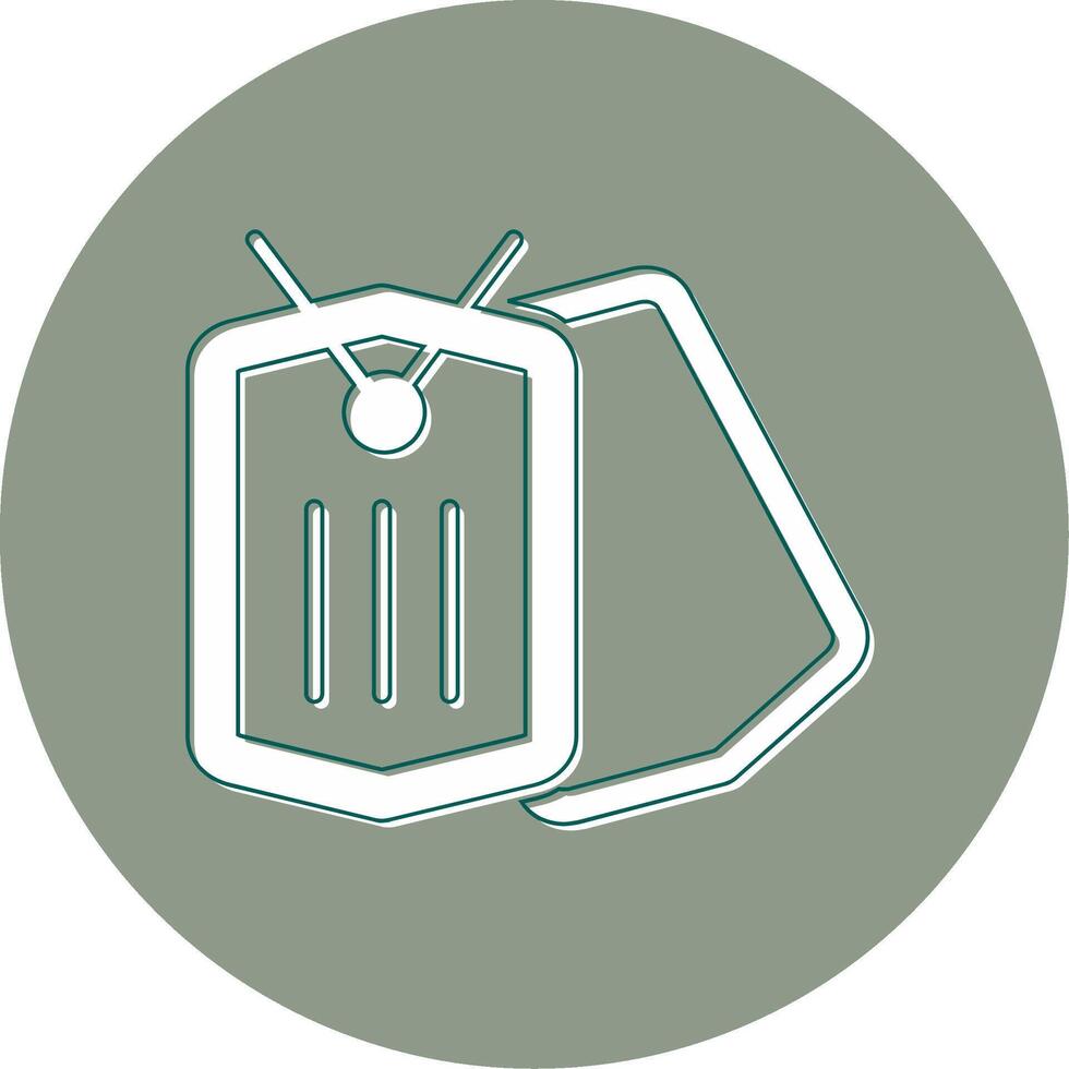Dog Tag Vector Icon