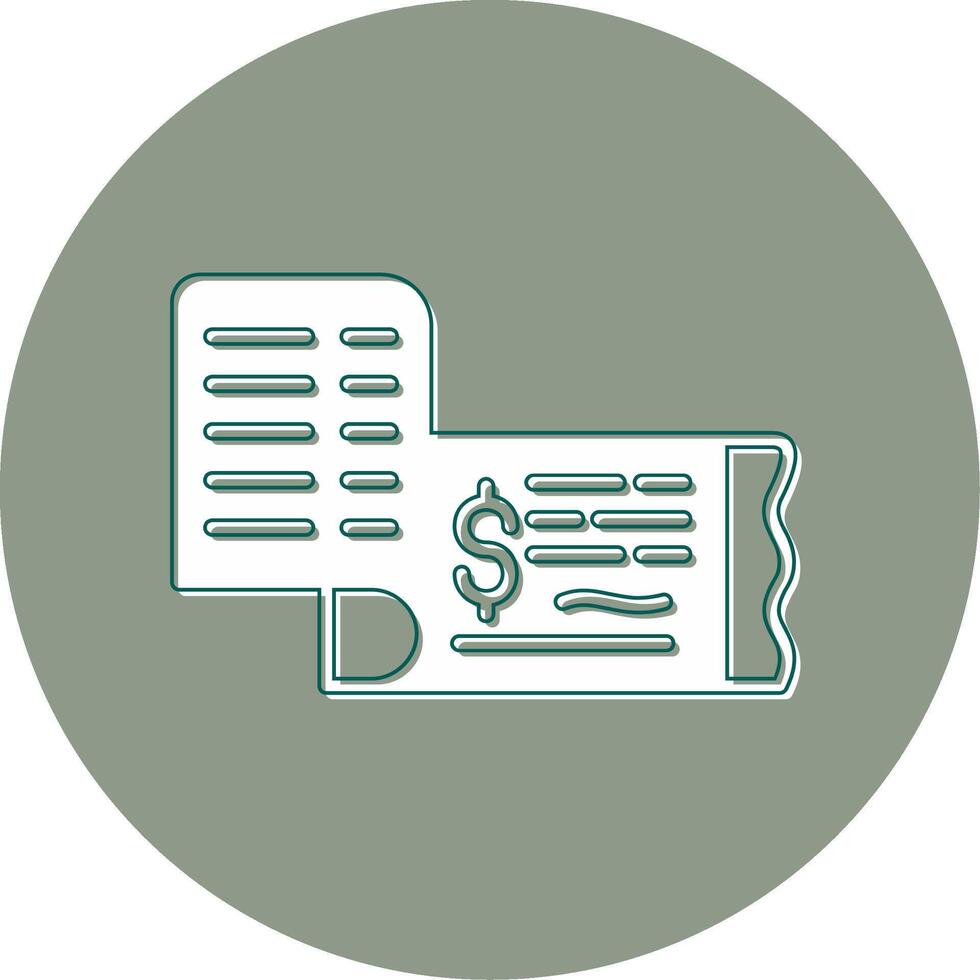 Cheque Vector Icon