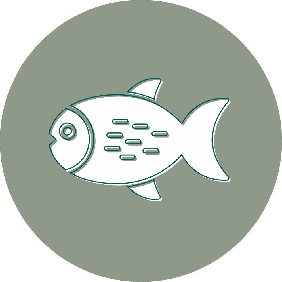 icono de vector de pescado