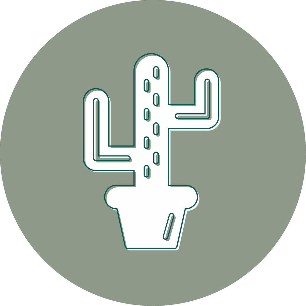 icono de vector de cactus