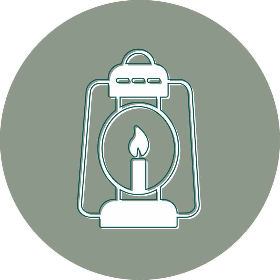Oil Lamp Vector Icon