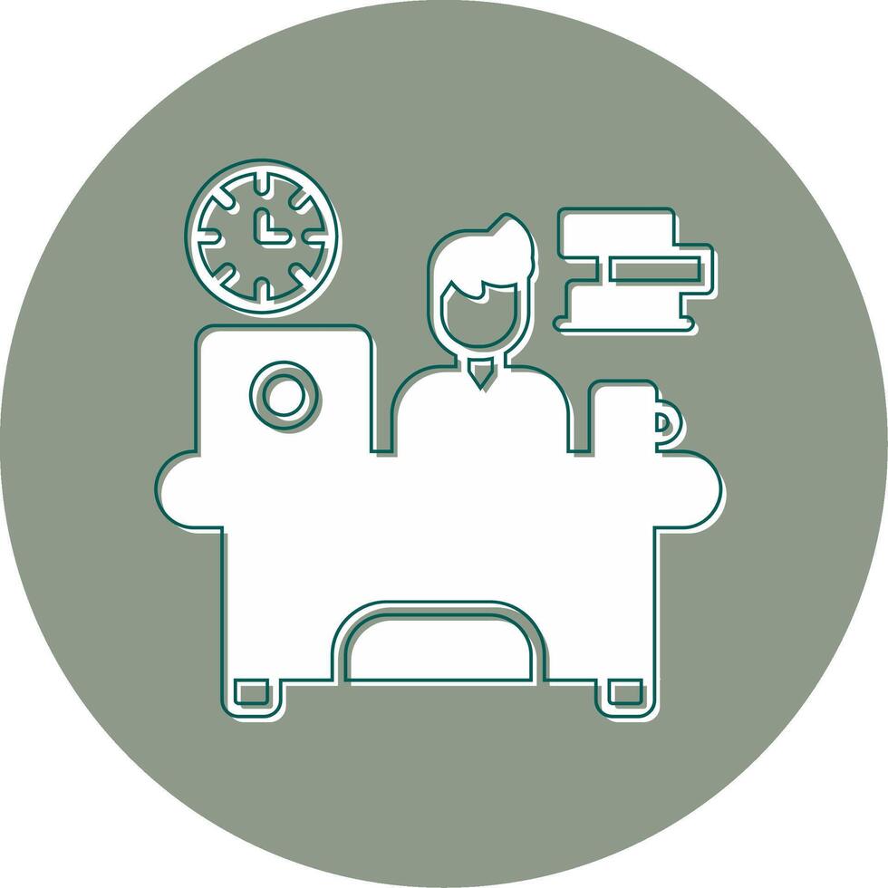 Workaholic Vector Icon