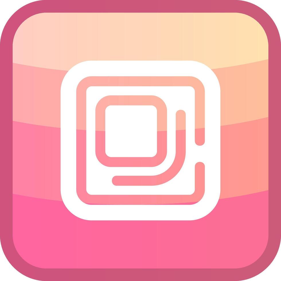 Full screen Glyph Squre Colored Icon vector