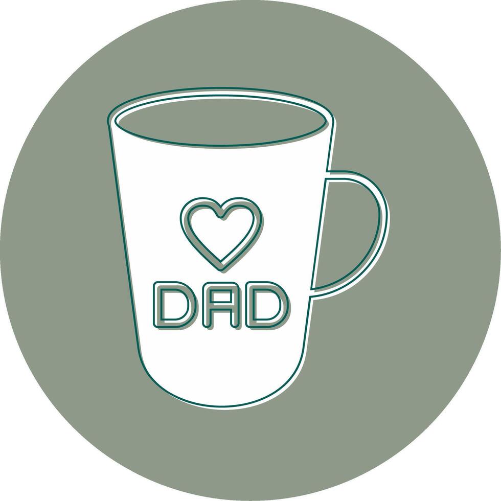 icono de vector de taza