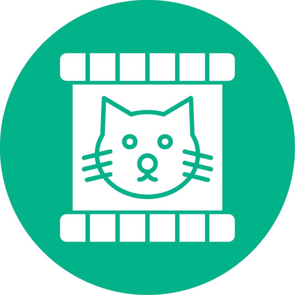 gato comida vector icono