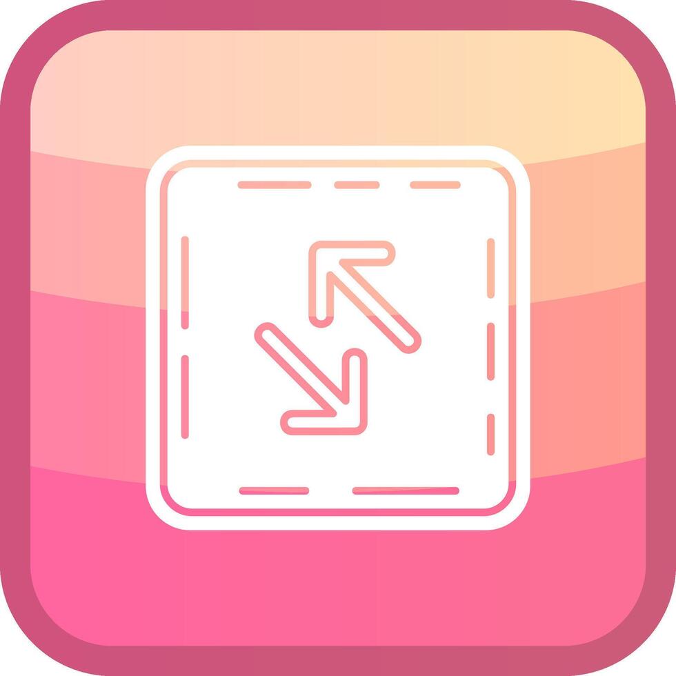 Swap Glyph Squre Colored Icon vector