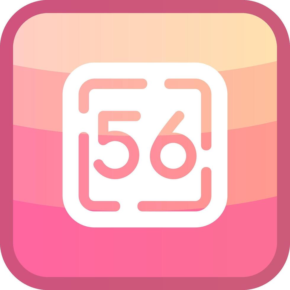 Fifty Six Glyph Squre Colored Icon vector