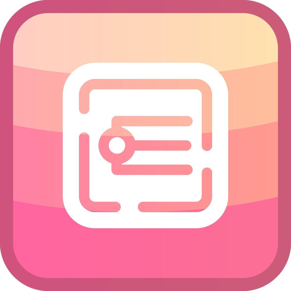Endpoint Glyph Squre Colored Icon vector