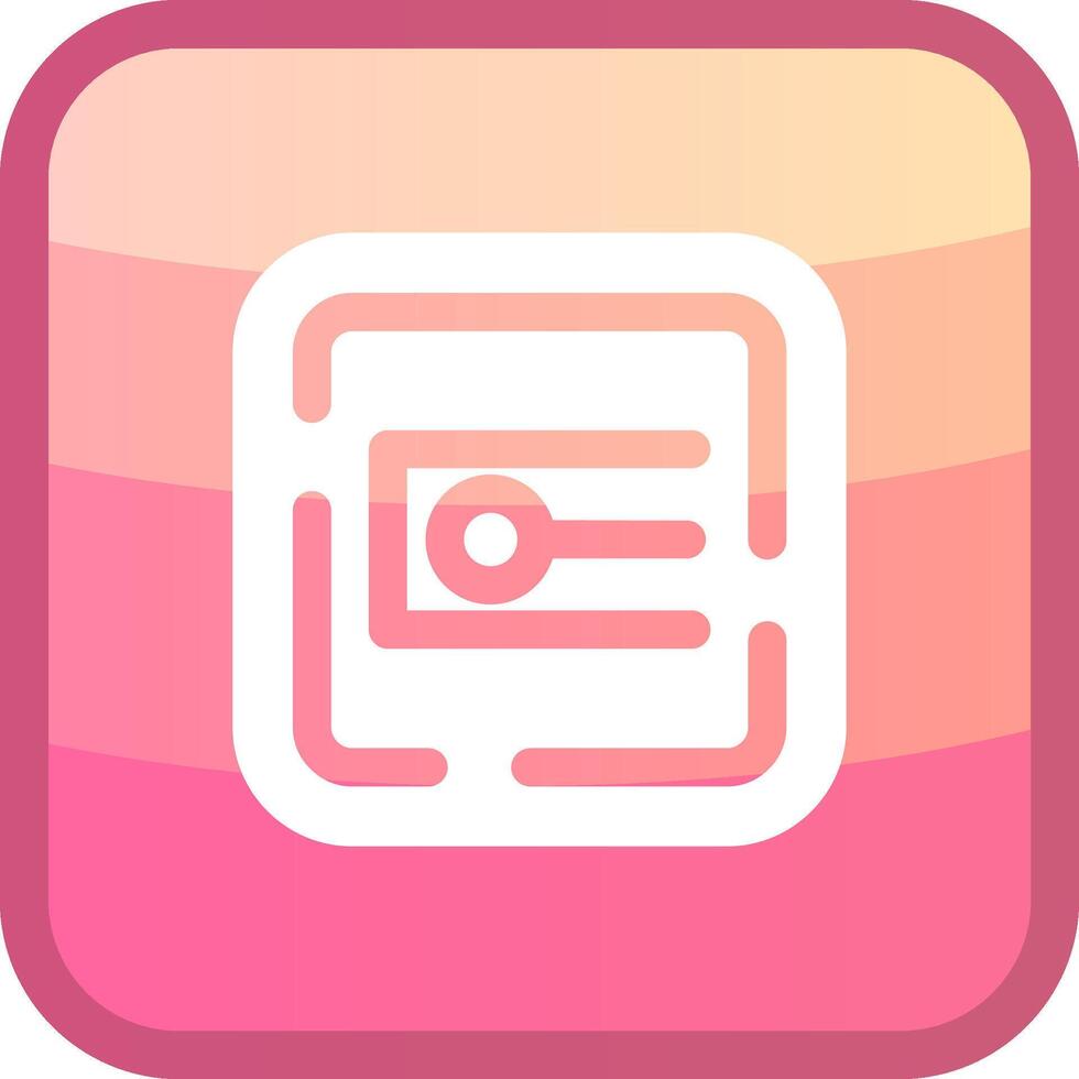 Endpoint Glyph Squre Colored Icon vector