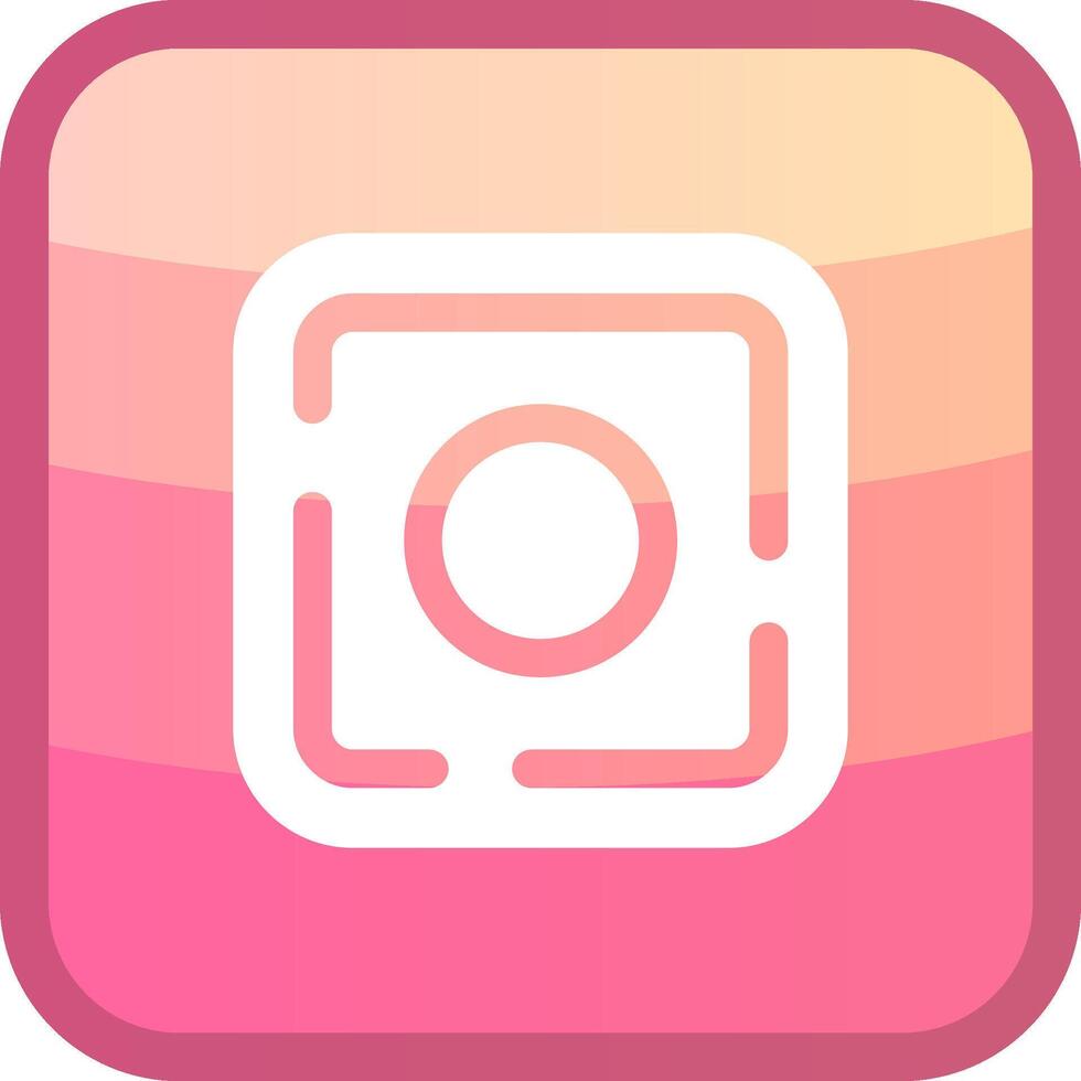 Dot Glyph Squre Colored Icon vector