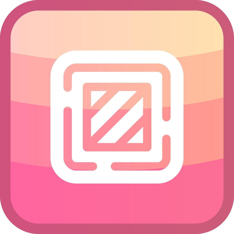 Square Glyph Squre Colored Icon vector