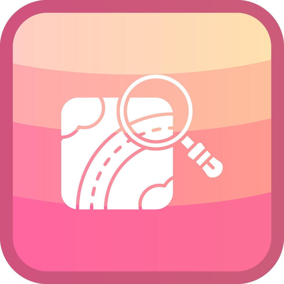 Find Glyph Squre Colored Icon vector