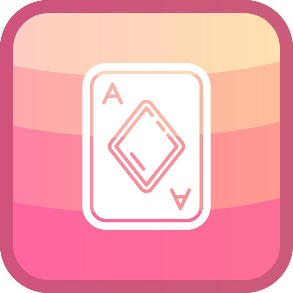 Diamonds Glyph Squre Colored Icon vector