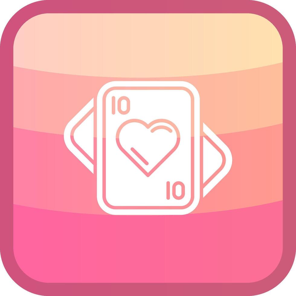 Clubs Glyph Squre Colored Icon vector