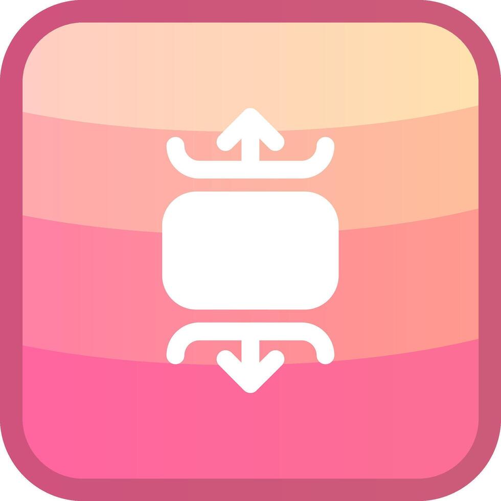 Carousel vertical Glyph Squre Colored Icon vector