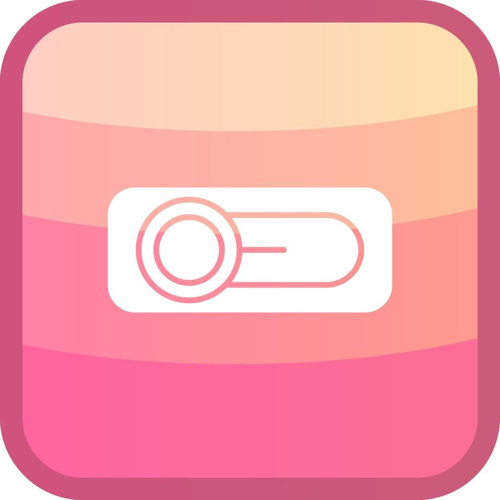 Switch Glyph Squre Colored Icon vector