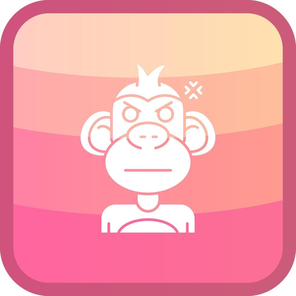 Eye Glyph Squre Colored Icon vector