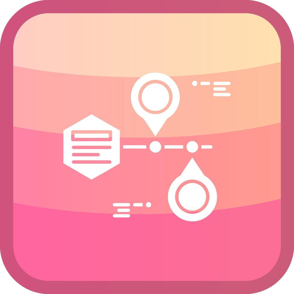 Placeholder Glyph Squre Colored Icon vector