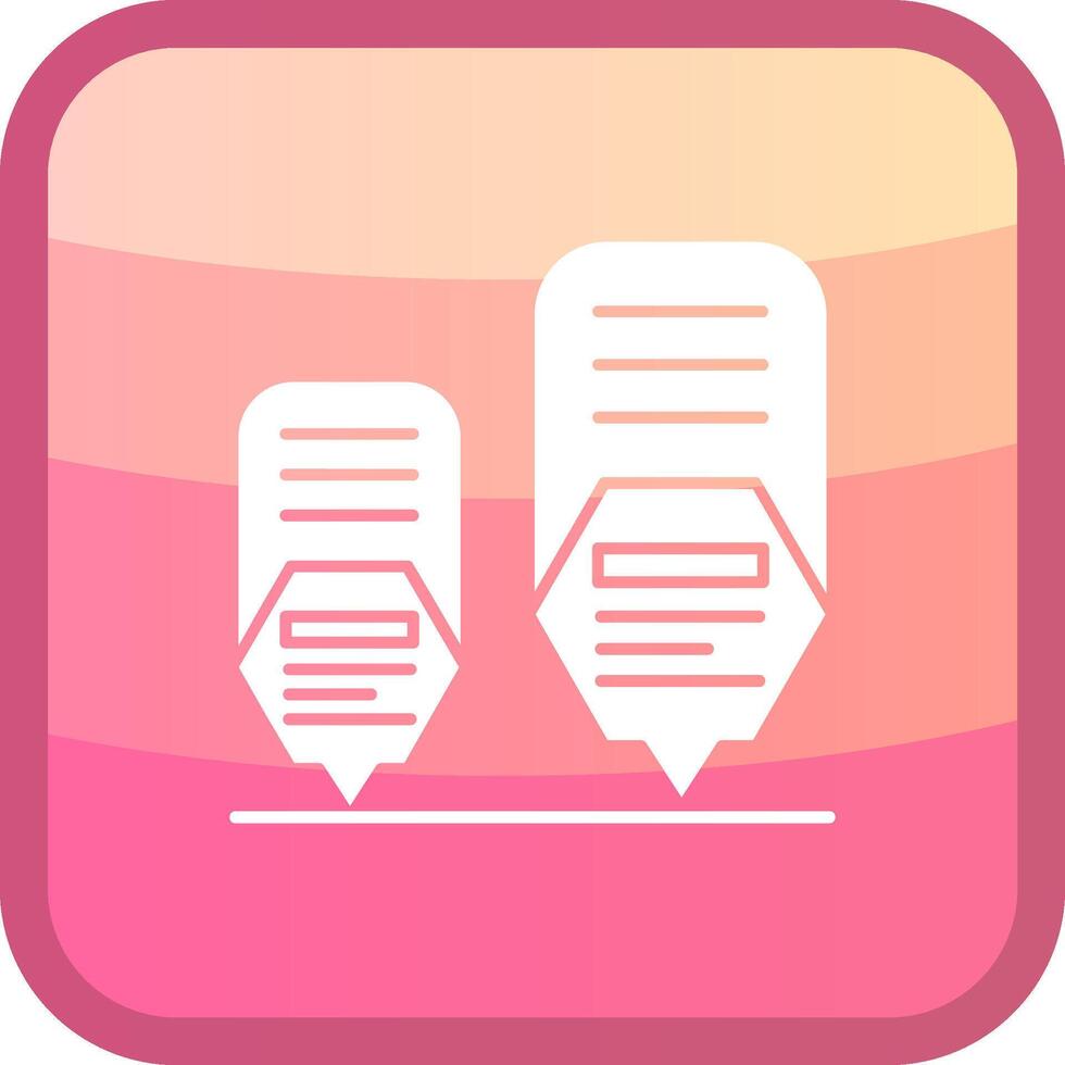Infographic elements Glyph Squre Colored Icon vector