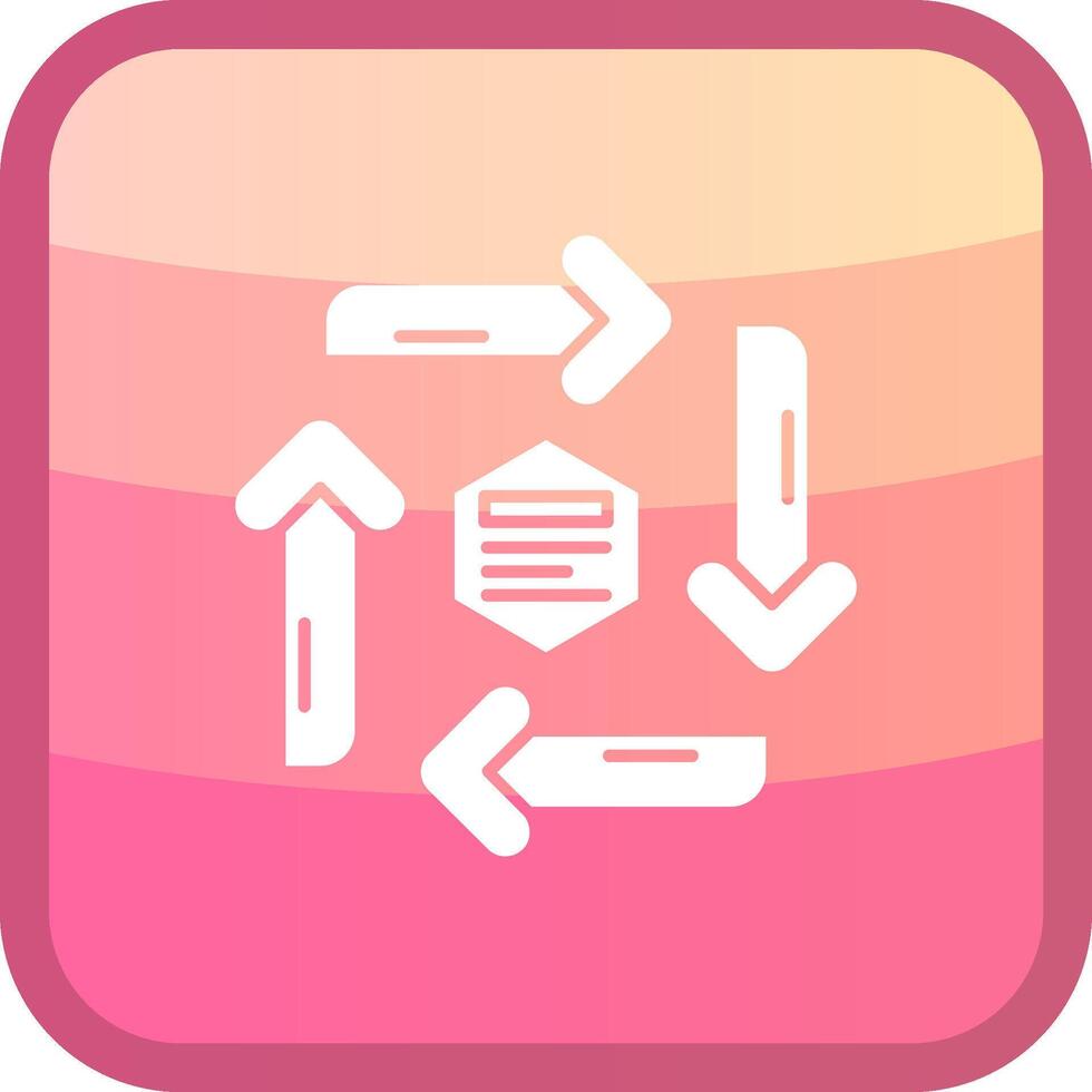 Infographic elements Glyph Squre Colored Icon vector