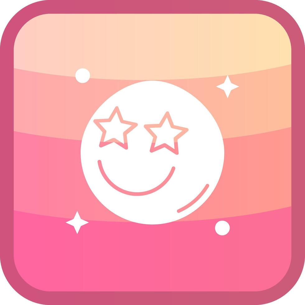 Famous Glyph Squre Colored Icon vector