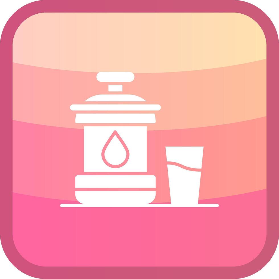 zamzam glifo cuadrar de colores icono vector