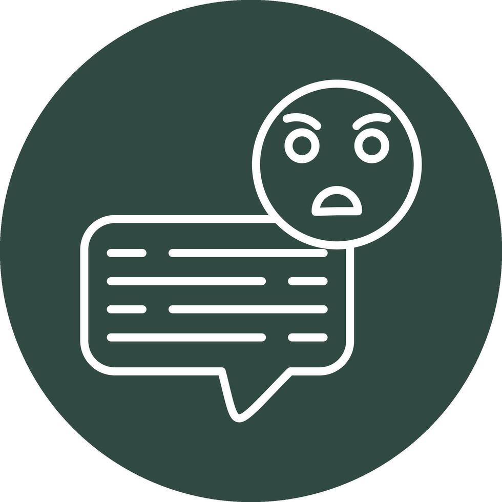 Angry Chat Vector Icon