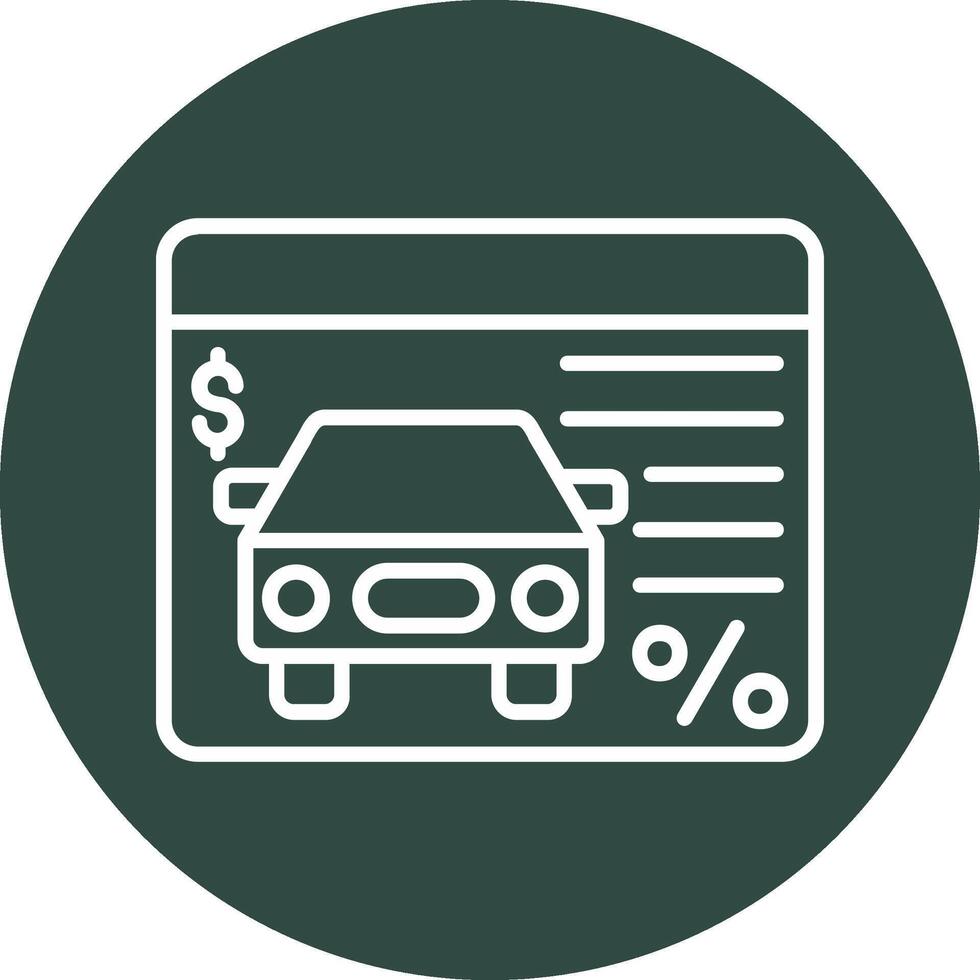 Car Loan Vector Icon