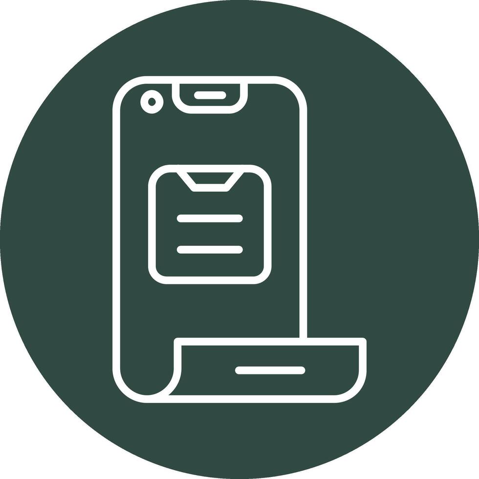 Folding Phone Vector Icon